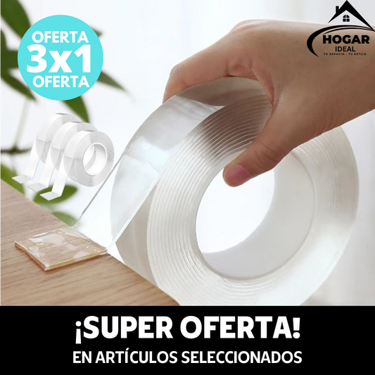 OFERTA! 3x1 Nano cintas doble cara 3mt