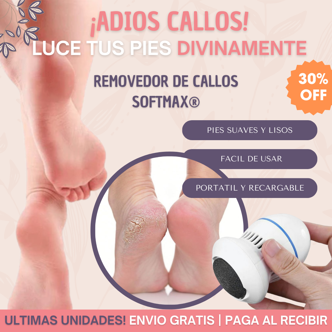 Removedor de callos SOFTMAX® Fácil y Recargable + Envío gratis