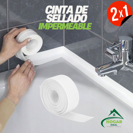 2X1! Cinta de sellado impermeable para baño y cocina!