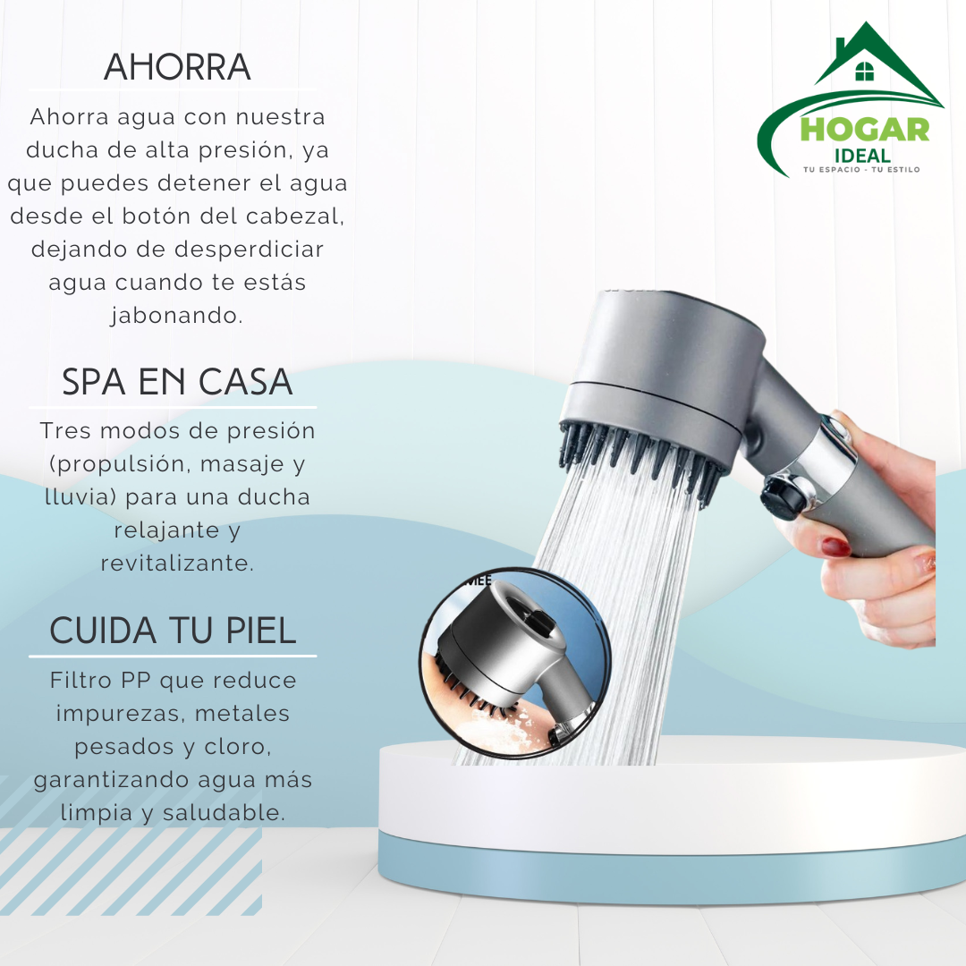 Ducha de Alta Presión - SPA en casa